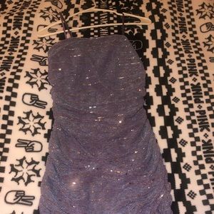 Purple sparkly party dress